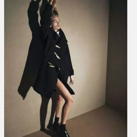 NWT ZARA Wool Toggle Coat ZW Limited Edition 3057/783 Bloggers Fave  Medium - Picture 4 of 12